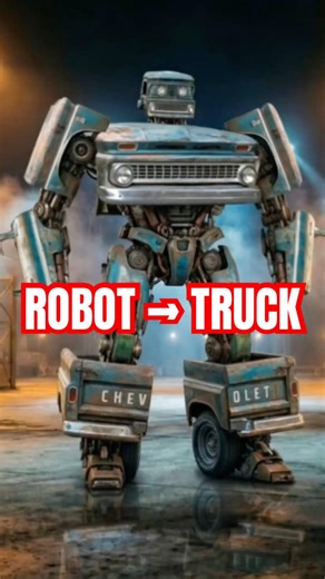 1963 Chevrolet C10 Robot Transformer 🤖➡️ Truck Transformation #shorts #transformer #robot