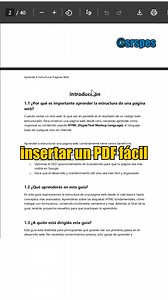 10K views · 325 reactions | ¿Cómo insertar un PDF en tu página web? . . #srspes #tipscode #webdeveloperstarterkit #html | SrSpes | Facebook