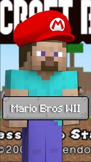Mario and Minecraft’s crossover is beautiful #downtownbrown #minecraft #mario