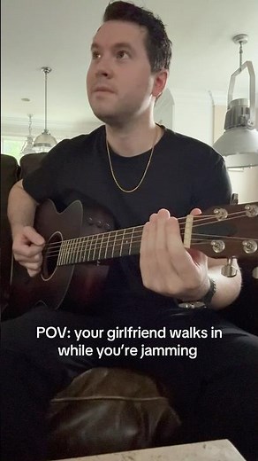 POV: your girlfriend walks in while you’re jamming 🎸