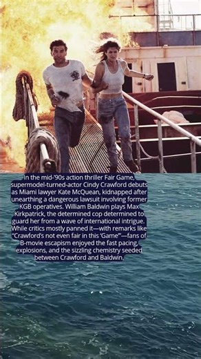 Cindy Crawford & William Baldwin in Fair Game 1995 #facts #movie #love #hollywood #motivation