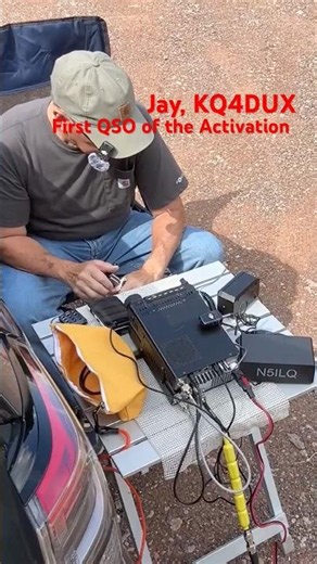 First QSO of the Activation! Jay KQ4DUX Gets in the Log ⚡📻