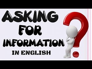 English Phrases for asking for Information|asking for assistance|English Speaking Practice