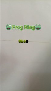 🐸Frog Ring🐸#beadedring#diy#beads#shorts#,