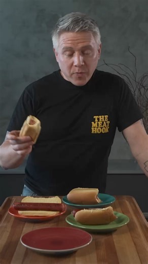 Do expensive hot dogs taste better? 🌭 We tasked Brent Young, butcher-owner of the Meat Hook in NYC, with a taste test of four hot dog brands to see if he could tell the difference between a pricey wiener and budget-friendly dogs. | Eater