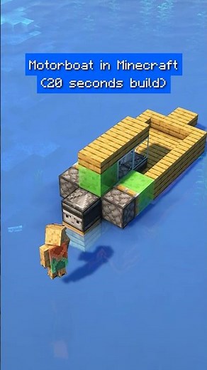 This Working Motorboat in Minecraft is SO EASY to Build!