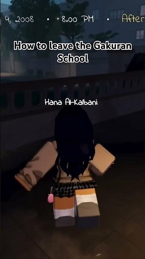 How to leave the Gakuran school. #gakuran #roblox