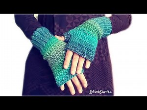 Crochet Pattern: Quick Easy Fingerless Mitts Women