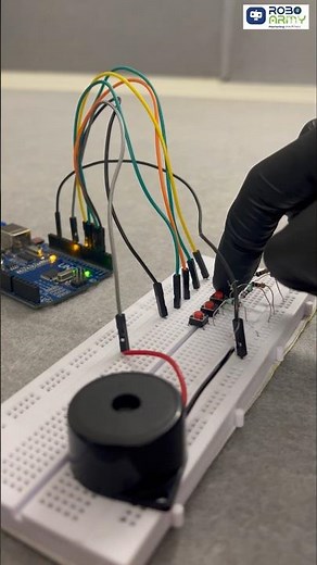 DIY Piano Using Arduino #scienceproject #arduinoproject #piano #roboarmy #diyrobotics