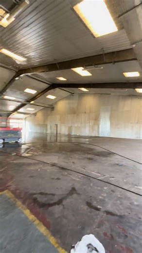 Day 1 of our big warehouse cleanup project underway today. One of 4 units nearly done 🥵 | Partridge Exterior Cleaning