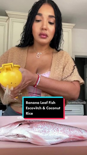 I wasn’t prepared to filet a whole fish but everywhere i went only sold snapper whole- well first time for everything! I’ve been so inspired blending different cultures in the kitchen lately, and I’m excited to try cooking with banana leaves for my rendition of Fish Escovitch. We got so many influences in this dish, Jamaica, Spain, East Asia, Africa and more tbh. While doing the research I also learned that banana trees aren’t actually trees but a giant herbaceous plant 😮 #recipe #recipesoftikt