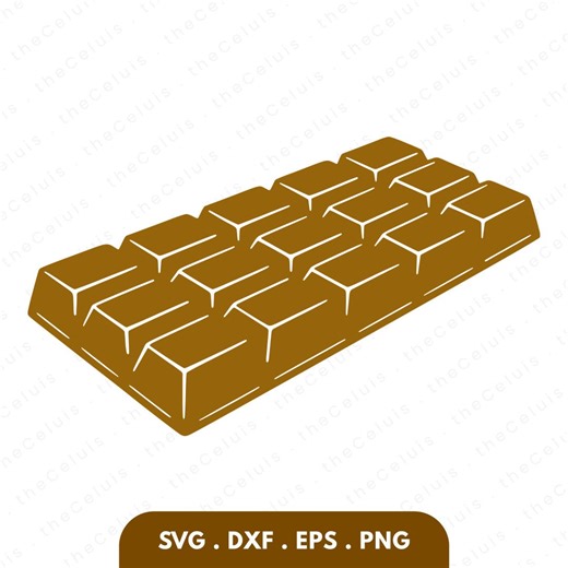Chocolate Bar SVG PNG Files: Confection Clipart for Cricut, Silhouette (instant Download) - Etsy