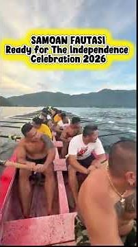 SAMOAN FAUTASI READY FOR THE INDEPENDENCE CELEBRATION 2026 /SAMOA #samoa #longboat #independenceday