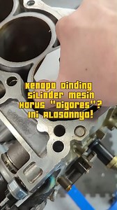 598K views · 7.9K reactions | Pernah lihat silinder mesin “digores” pakai alat khusus? Itu bukan merusak—tapi justru bikin mesin makin awet. Kenalan sama teknik honing! #CylinderHoning #Mesin #Motor #TeknologiOtomotif #Overhaul | Kamus Ai | Facebook