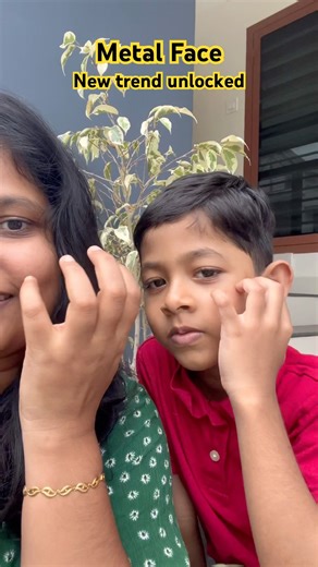 Metal face new trend unlocked| Fun time together