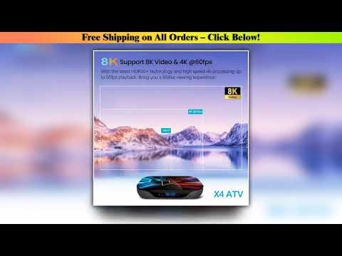 VONTAR X4 ATV androidtv 11.0 Smart TV Box Amlogic S905X4 Support Google Voice Input 4K AV1 1000M