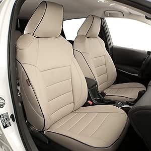 EKR Blazer Seat Covers Custom Fit for Chevrolet Blazer Premier,LT,RS,3LT,2LT 2022 2023 2024 2025 (No Blazer EV),Leather Car Seat Cover Full Set, Faux Leather (Beige)