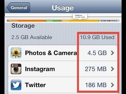 How To Remove "Other" Data Stored on the iPhone, iPad, iPod touch