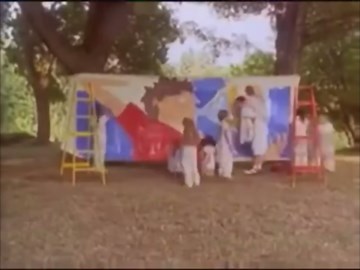 Sesame Street - Kid Mural Painting segments