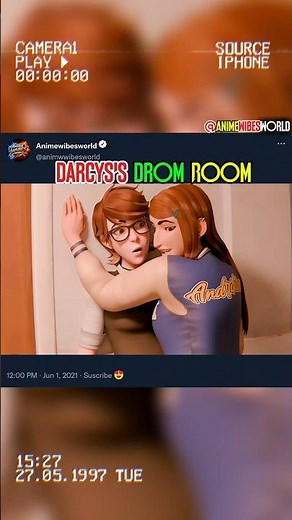 Darcy's Dorm Room 4K Animation 💋 #viral #anime