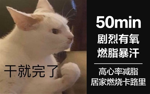 【BA】高冲击有氧燃脂，剧烈减脂暴汗，居家燃烧卡路里！