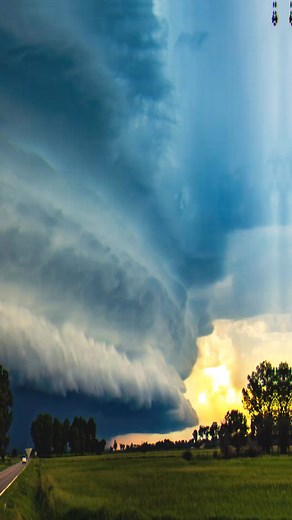 Storm Chasing: Ominous Outflow Overton (Nebraska) #tornadoalley #severeweather #supercell | Nebraskasc Severe Weather Video / Photography