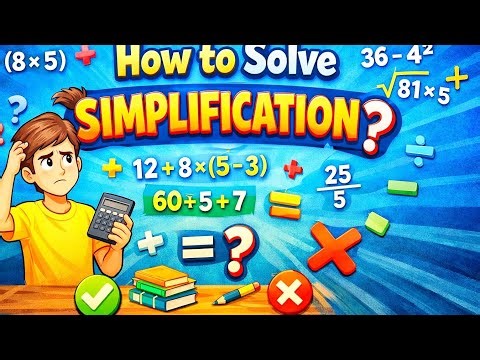 How to solve Simplification on brackets | How to solves simplify | #simplification #simplify