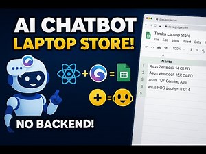 Build an AI Laptop Store Chatbot with React + Gemini + Google Sheets (No Backend!)