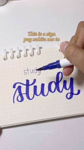 Normal handwriting vs calligraphy ✨✌🏽 study na raw #reels | Artycoholic
