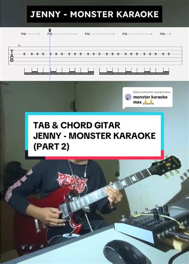 TAB & CHORD GITAR: Jenny - Monster Karaoke (Part 2)