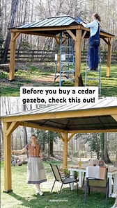 Before You Buy a Cedar Gazebo – See the Sunjoy 11x13 Kit Up Close!