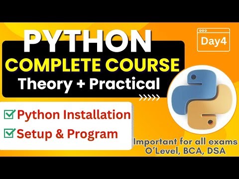 How to Install Python | Python Setup | Python Complete Course for Beginners - Day4