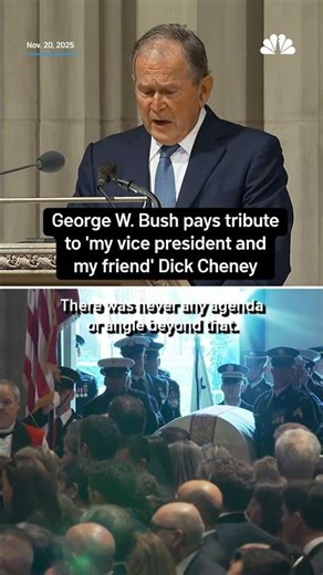 George W. Bush pays tribute to 'my vice president and my friend' Dick Cheney | NBC4 Washington
