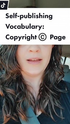 Self-publishing vocabulary: Copyright ©️ page. @draft2digital #selfpublishing #ebook #endmatter #boilerplate #Draft2Digital
