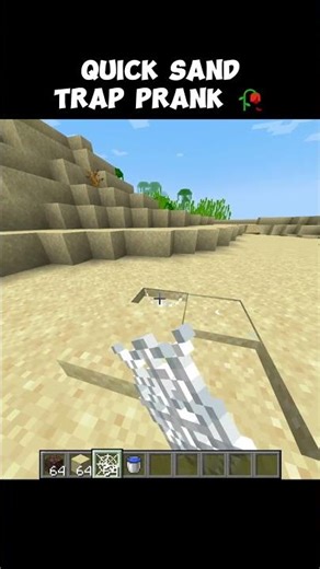 This Quicksand Trap is INSANE 😱 #minecraft #shorts