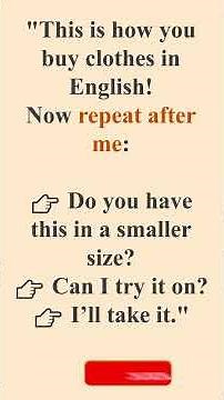 🛍️ Learn How to Buy Clothes in English – Beginner Shopping Conversation!