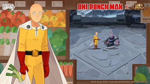 Here's a first look at Saitama - A Hero For Fun in battle: | AFK Arena