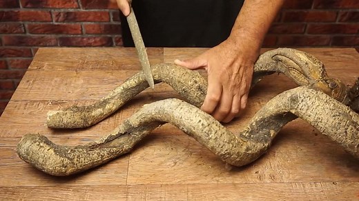 Crafting a Stunning Lamp from a Twisted Root: A Woodturning Project with Unique Character!