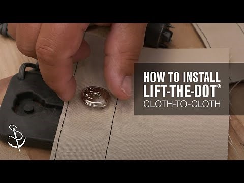 How to Install Lift-The-DOT® Fastener Cloth-to-Cloth Set