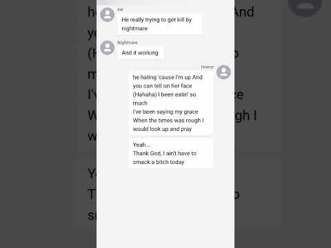 Lyrics prank Texting story bad sans and star sans. [Smack a b#itch]