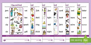 I Spy and Read: Phase 3 Phonics Activity