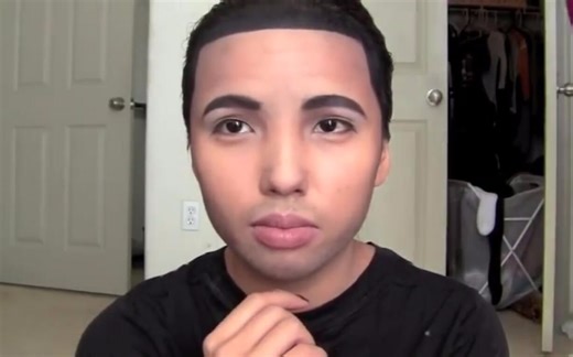 女变男，隔层纱，化妆的力量啊 @唯美美妆 dope211