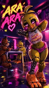 Toy Chica ARA ARA Changed Everything... 😂💚💛 | FNAF Animation #shorts