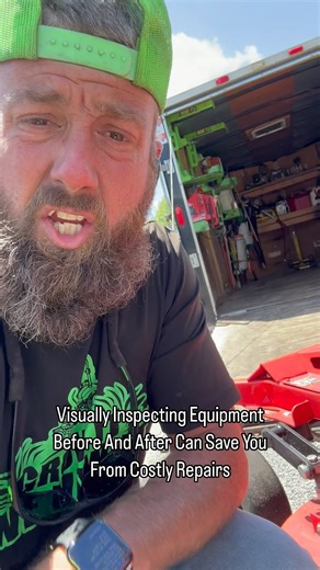Always Visually Inspect Equipment Before And After A Yard #growitwemowit #foryou | Grow It We Mow It LLC