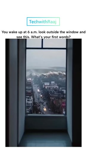 Raj Agrahari on Instagram: "single frame. A single moment. And a city about to vanish. 🌊 This viral clip from the 2009 South Korean disaster film “Haeundae (Tidal Wave)” shows the terrifying instant when fiction feels uncomfortably real. In just a few hours, it sparked dark humor, Simpsons-style predictions, and desperate prayers—proof of how social media turns apocalyptic fear into collective catharsis. Posted by an astronomy enthusiast, the clip subtly blurs the line between cinematic disaste