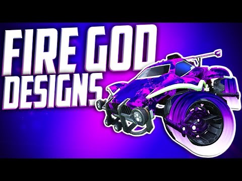 Best FIRE GOD Car Designs In Rocket League! 🔥