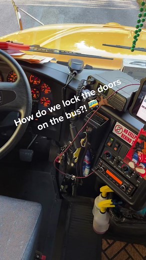 How to lock the doors on a school bus? #howto #schoolbus #bus #busdriversoftiktok #busdriverlife #school #howtolockdoor #safety #fyp #fypage #share #follow #followformore