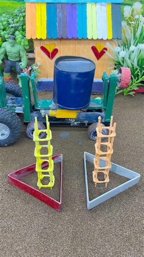 😱😳 Amazing Mini Tractor Pillar Making Machine | Real Working DIY Baige #shorts #youtubeshorts