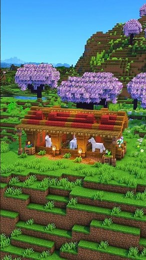 Perfect Minecraft Horse Stables 🐴 #minecraft