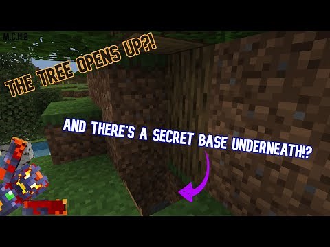 How to make a SECRET BASE UNDER A TREE in Minecraft!